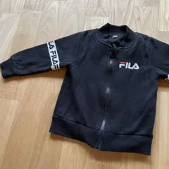 FILA ブラック ジップアップ トレーナー