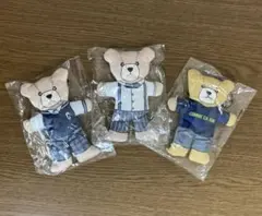 くま ぬいぐるみ コムサイズム マスコット 3体 ノベルティ 非売品 匿名配送