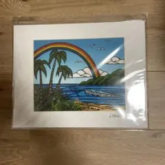 5枚セット 油絵 インテリア 絵 ハンドメイド アート ハワイ ロン