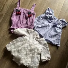 petit main ワンピース ロンパース　トップス3点のサムネイル