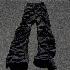 opium darkwear フレアパンツ ナイロン サイバー y2k - メルカリ