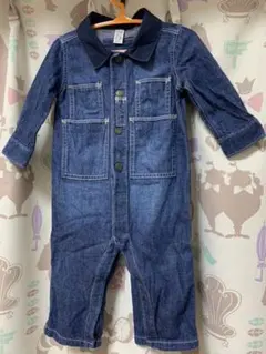 babyGAP おしゃれデニムロンパース つなぎ80サイズ
