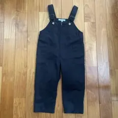 GLOBAL WORK ブラックオーバーオール 100