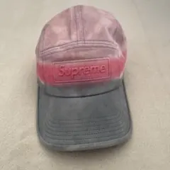 Supreme キャップ ピンク グレー グラデーション