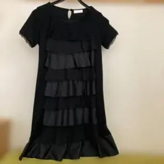 Bon Sens フリル チュニック ブラックのサムネイル