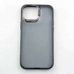 iPhone13 mini スタンド付耐衝撃ハイブリッドケース フロストブラックのサムネイル