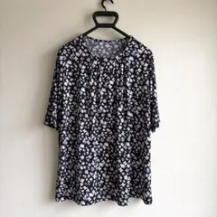 MISSEL ミゼール　チュニック　L ネイビー　花柄のサムネイル