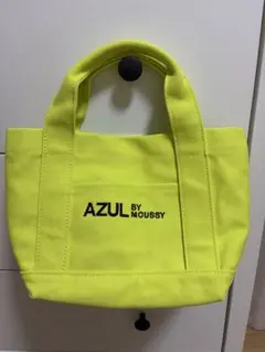 AZUL by MOUSSY 蛍光イエロー トートバッグ