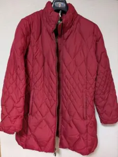 エディバウアーのバーガンディ キルティング ダウンコート XL