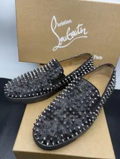 値下可！美品Christian Louboutin スタッズ スリッポン
