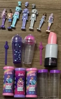 ミニバービーランド　ミニチュア　フィギュア　セット　リップスティック
