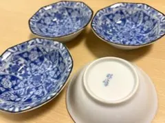 和食器 染付 小鉢 10客セット 花柄 古伊万里風 銘あり まとめ売り 