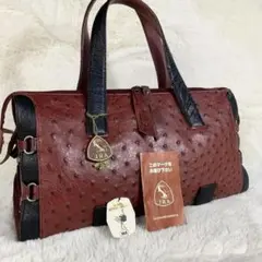 レザー JRA オーストリッチ 自立型 エキゾチック ブラウン - メルカリ