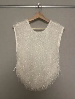 【値下げしました】Ray BEAMS フリンジベスト 中古・美品・即日発送