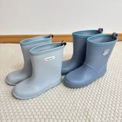 キッズ　長靴　21cm 22cm　水色　ブルーのサムネイル