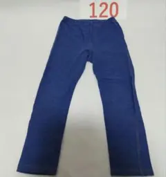 ♧ 120サイズ 青 長ズボン ポケット付き レギンス ユニクロ