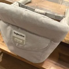 【イングリッシーナ】カプチーノ　テーブル付チェア 洗浄済み　ライトグレー