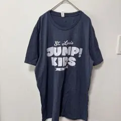 キャンバス ロゴTシャツ クルーネック半袖 L 紺 ポリエステル カジュアル