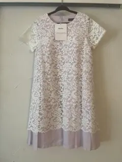 新品 ベベ 半袖 レース ワンピース