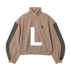 adidas チェック トラックトップ ベージュ Lサイズのサムネイル