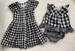 美品⭐︎baby Gapワンピース　ロンパース　お揃いコーデ