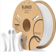 ELEGOO PLAフィラメント 1.75mm 3Dプリンターフィラメント 白色