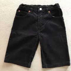 120 shipsシップス　紺　コーデュロイ　ハーフパンツ