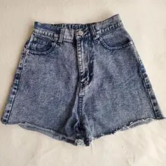 INGNI　デニムブルー ハイウエストショートパンツ