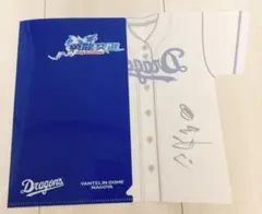 中日ドラゴンズ 柳選手 サイン入りクリアファイル(A5)