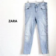 ZARA ザラ スキニーデニム 綿 ストレート　ストレッチ カットオフ