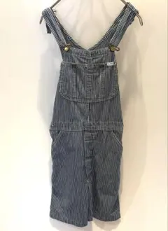 【Lee】ヒッコリー オーバーオール ストライプ デニム サロペット　ハーフ