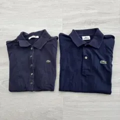 LACOSTE 半袖 ポロシャツ ネイビー 2枚セット