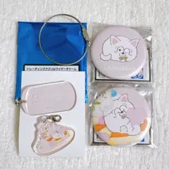 チワワ　トド松　マット缶バッジ　2種　アクリルワイヤーチャーム　ミクガ　松犬