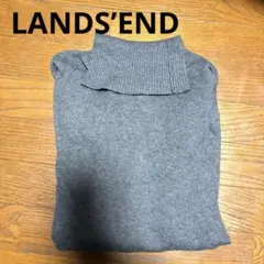 LANDS’END セーター　綿　カシミヤ　ハイネック