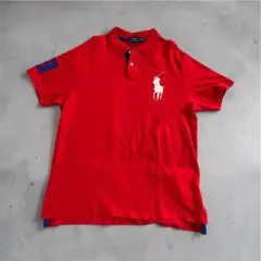 POLO ラルフローレン ポロシャツ ビックポニー　メンズ　赤
