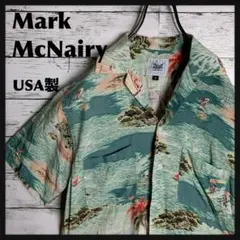 Mark McNairy◎アロハ 開襟 シャツ OLD USA製 D432