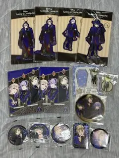 ツイステ アクリルチャーム アクリルスタンド 缶バッジ ヴィル エペル ルーク