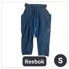 Reebok レディース クロップドパンツ ネイビー Sサイズ