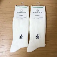 【新品未使用】 マンシング ソックス 靴下 ロゴ ゴルフ 25-27cm 2足