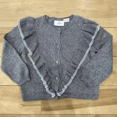 ZARA baby フリル付きニットカーディガン 18-24ヶ月用　92センチ