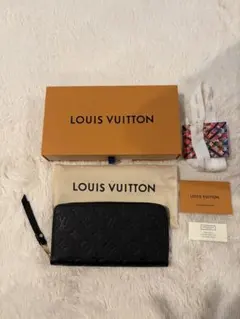 LV アンプラントノアール　ジッピーウォレット・モノグラム型押し(ブラック)新品