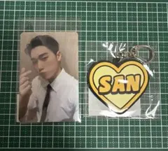 ATEEZ オンラインくじ サン トレカ ラバーネームキーリング