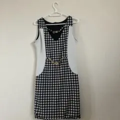 ハウンドトゥース タイトドレス