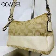 COACH コーチ アクセサリーポーチ ワンショルダー キャンバス レザー
