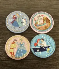 ディズニー　刺繍缶バッチ