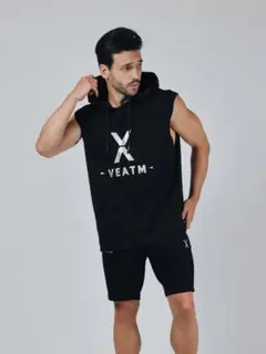 VEATM NO SLEEVE HOODIE BLK M 新品未開封