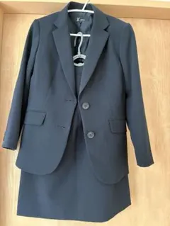 【美品】K’ Kronoリクルートスーツ 7号 ブラック 就活 面接 2点セット