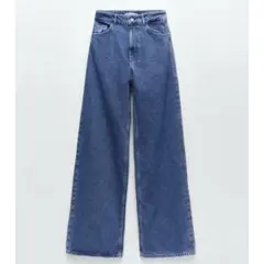 ZAPA ハイウエスト　ワイドレックデニム【XS】