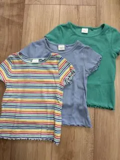 ほぼ新品　90cm ネクストリブＴシャツ3枚セットのサムネイル