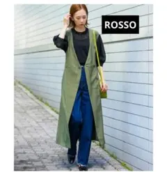 アーバンリサーチロッソ2WAY VネックストレートワンピースROSSO